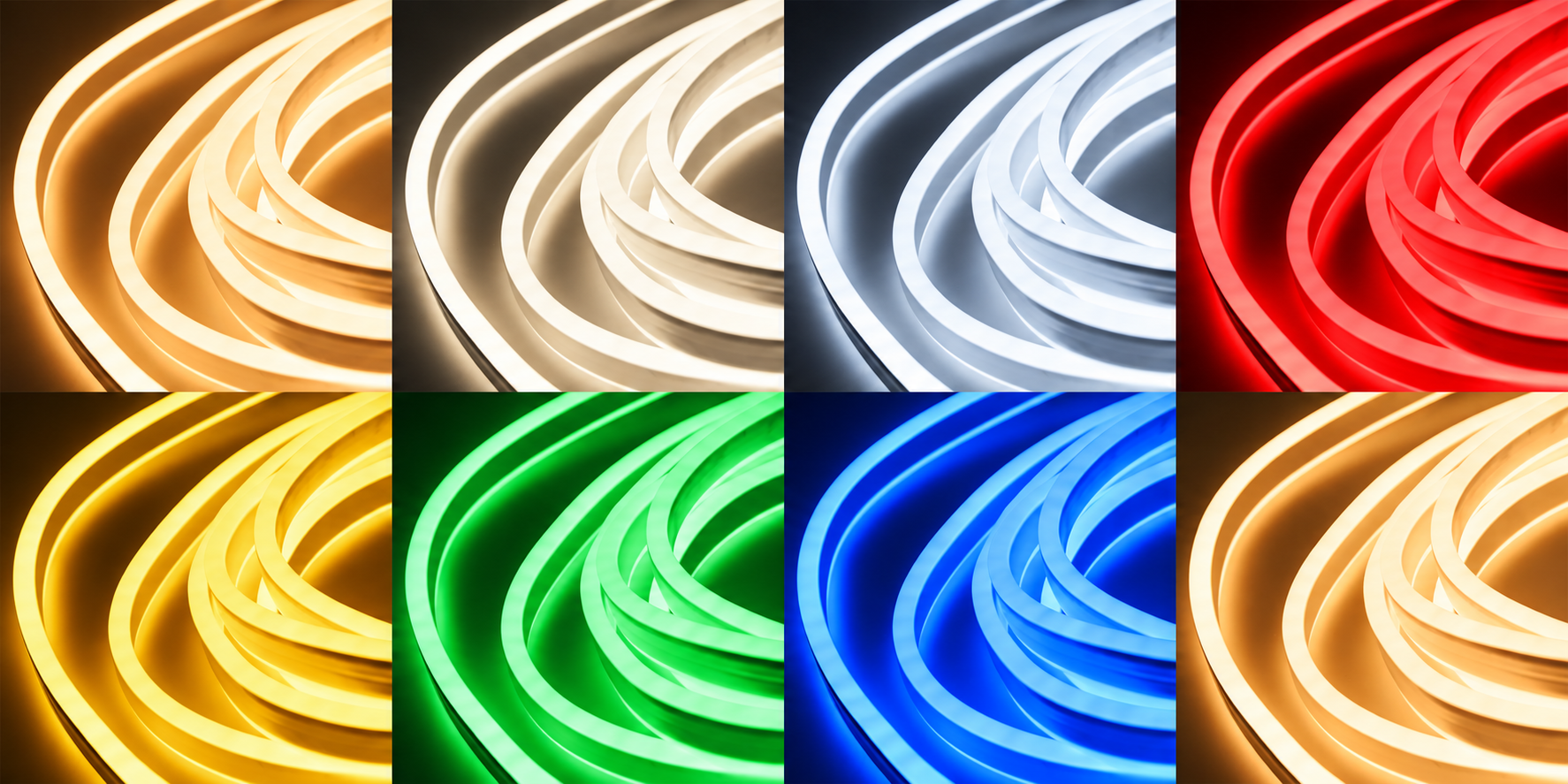 TECNOWORLD 24V Neon LED – 8×16 mm, Ultraviyole Serisi
