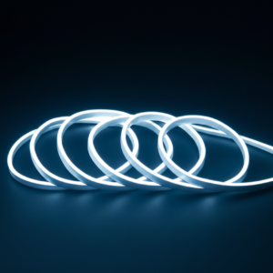 12V TECNOWORLD 4*10MM 2,5 CM KESİM FLAT GÖMME %100 SİLİKON A KALİTE NEON LED (5 METRE)