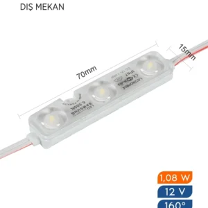 YERLİ Modül Led Samsung Çipli Dış Mekan IP67 12 V 1.08 W/Ad (50 ADET)